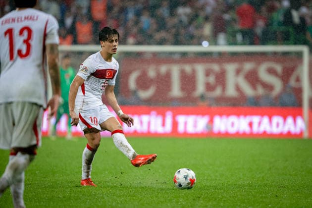 BURSA, TURKEY - SEPTEMBER 28 : Arda Guler of Turkey passes the ball during the UEFA Nations League 2026 27 League phase Matchday 2, League A Group 1 match between Turkey and Italy at Ataturk Sports Complex Matli Stadium on September 28, 2026 in Bursa, Turkey. Copyright: xBurakxBasturkx xSPPx Sportspressphoto_SPR241800