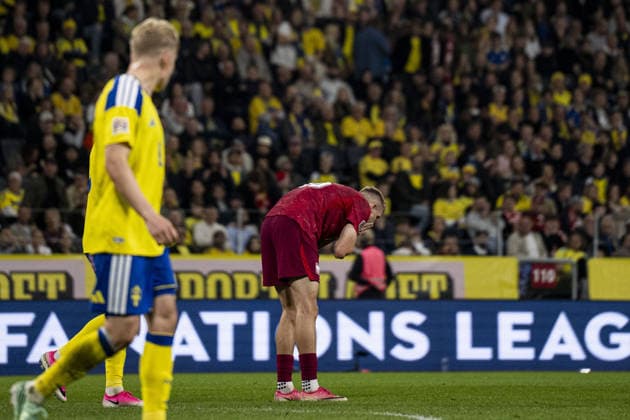 STOCKHOLM, SWEDEN - SEPTEMBER 28 Polish player looks dejected: during the Nations league soccer game between Sweden and Poland on Strawberry Arena in Stockholm, Sweden on September 28. Copyright: xPhilipxKangasx xSPPx Sportspressphoto_SPR241814