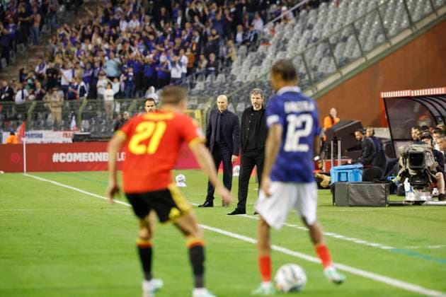 FOOTBALL LDN BELGIQUE FRANCE PHOTOPQR VOIX DU NORD Pierre Rouanet ; 28 09 2026 ; 28 09 2026. Football, match de ligue des nations UEFA, Belgique vs. France a Bruxelles. UEFA Nations League Group A1 football match between Belgium and France at King Baudouin Stadium in Brussels on September 28, 2026 France  Copyright: xPHOTOPQR VOIXxDUxNORD MAXPPPxPierrexRouanetx 20260928VDN9856 20260928VDN9856
