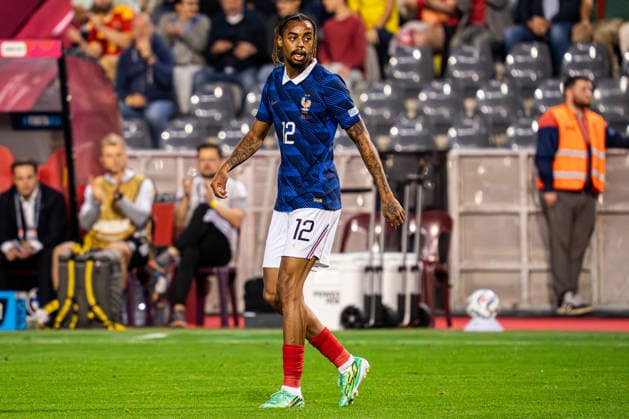 2026-09-28 Belgium v France - UEFA Nations League 2026 27 Group A1 MD2 BRUSSELS, BELGIUM - SEPTEMBER 28: Bradley Barcola of France looks on during the UEFA Nations League 2026 27 Group A1 MD2 match between Belgium and France at Stade Roi Baudouin on September 28, 2026 in Brussels, Belgium. (Photo by Gabriel Calvino Alonso BSR Agency) Brussels Belgium Content not available for redistribution in The Netherlands directly or indirectly through any third parties. Copyright: xBSRxAgencyx