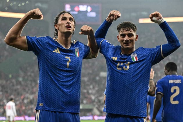 Db Bursa 28 09 2026 - Nations League Turchia-Italia foto Daniele Buffa Image nella foto: esultanza gol Pio Esposito 