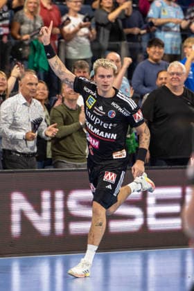 After the last goal before the end of the game, Marek Nissen, HC Erlangen, 06 GER, HC Erlangen vs. ThSV Eisenach, Handball, Opel Handball Bundesliga, Matchday 6, 2026–2027 season, September 28, 2026, GER, HC Erlangen vs. ThSV Eisenach, Handball, Opel Handball Bundesliga, Matchday 6, 2026–2027 season, September 28, 2026, Nuremberg Copyright: xEibner-Pressefoto ArdanxFuessmanx EP_AFN