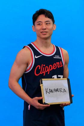 September 28, 2026, Inglewood, California, USA: Yuki Kawamura 17 during the Los Angeles Clippers Media Day on Monday September 28, 2026 at Intuit Dome in Inglewood, California. ARIANA RUIZ PI Inglewood USA - ZUMAp124 20260928_zaa_p124_008 Copyright: xArianaxRuizx