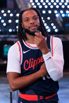 September 28, 2026, Inglewood, California, USA: Darius Garland 10 during the Los Angeles Clippers Media Day on Monday September 28, 2026 at Intuit Dome in Inglewood, California. ARIANA RUIZ PI 2026 Clippers Media Day  - ZUMAp124 20260928_zaa_p124_005 Copyright: xArianaxRuizx