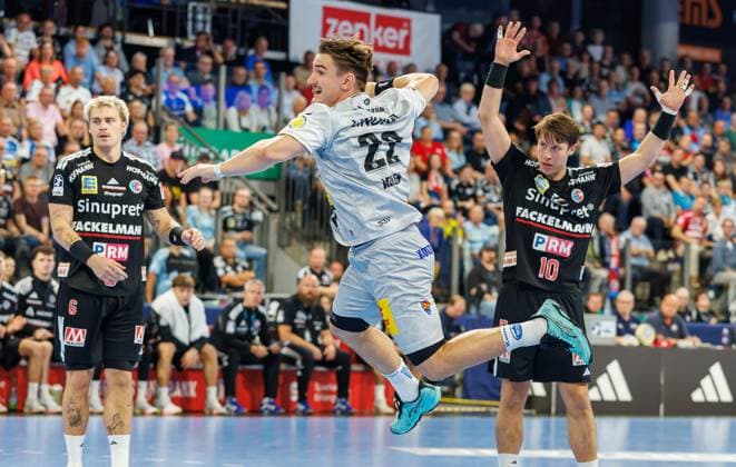 September 28, 2026 Handball 1st Bundesliga OPEL HBL 2026–2027 Season, Matchday 6: HC Erlangen (Nuremberg Metropolitan Region) vs. HCE ThSV Eisenach Women’s Team xdaxmax Felix Aellen 22, ThSV Eisenach