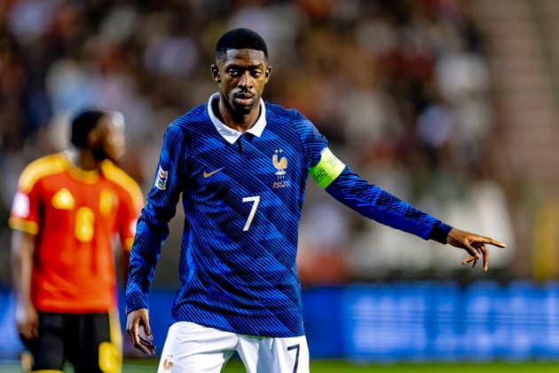 BRUSSELS: French forward Ousmane Dembélé during the UEFA Nations League match between Belgium and France at King Baudouin Stadium on September 28, 2026, in Brussels, Belgium. Photo by DeFodi Images
