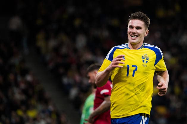 September 28, 2026: Viktor Gyökeres of Sweden during the Nations League soccer match between Sweden and Poland on September 28, 2026 in Stockholm. Photo by Jesper Zerman, BILDBYRAN, code JZ JM0857, bbeng, soccer, football, national team match, Nations League, UEFA Nations League, Sweden, Sweden A, Poland Copyright: JESPERxZERMAN BB260928JZ060