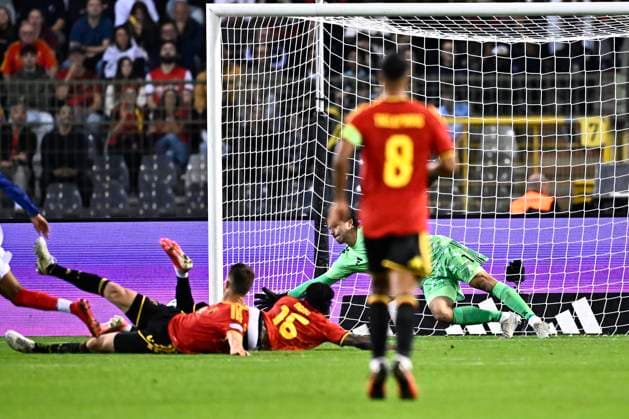 Belgium v France - UEFA Nations League 2026 BRUSSELS, BELGIUM - SEPTEMBER 28 : Olise Michael midfielder of France scores a goal during the UEFA Nations League tournament league phase matchday 2 group A1 match between Belgium and France on September 28, 2026 in Brussels, Belgium, 28 09 2026 Brussels Belgium  Copyright: xTomasxSiskx