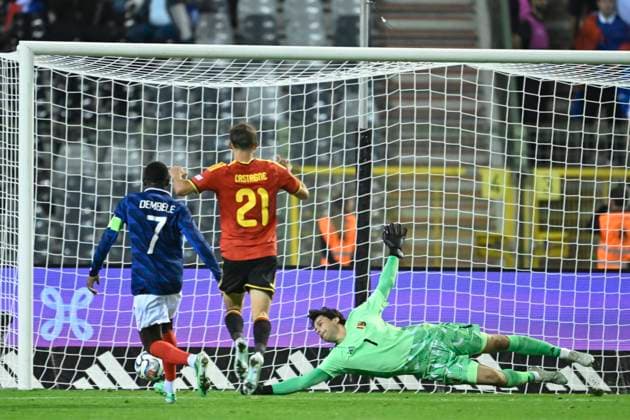 Belgium v France - UEFA Nations League 2026 BRUSSELS, BELGIUM - SEPTEMBER 28 : Olise Michael midfielder of France scores a goal during the UEFA Nations League tournament league phase matchday 2 group A1 match between Belgium and France on September 28, 2026 in Brussels, Belgium, 28 09 2026 Brussels Belgium  Copyright: xNicoxVereeckenx