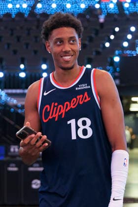 September 28, 2026, Inglewood, California, USA: Baba Miller 18 during the Los Angeles Clippers Media Day on Monday September 28, 2026 at Intuit Dome in Inglewood, California. ARIANA RUIZ PI 2026 Clippers Media Day  - ZUMAp124 20260928_zaa_p124_015 Copyright: xArianaxRuizx