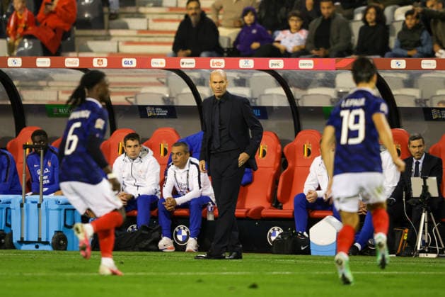 28th September 2026; King Baudouin Stadium, Brussels, Belgium; UEFA Nations League Football, Belgium versus France; Zinedine Zidane head coach of France AnthonyxBenoit
