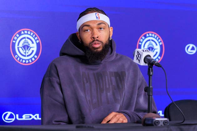 September 28, 2026, Inglewood, California, USA: Brandon Ingram 7 is interviewed during the Los Angeles Clippers Media Day on Monday September 28, 2026 at Intuit Dome in Inglewood, California. ARIANA RUIZ PI Inglewood USA - ZUMAp124 20260928_zaa_p124_016 Copyright: xArianaxRuizx