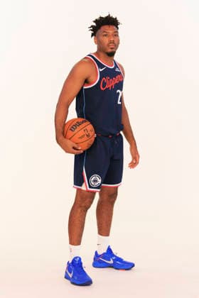 September 28, 2026, Inglewood, California, USA: Jalen Pickett 21 during the Los Angeles Clippers Media Day on Monday September 28, 2026 at Intuit Dome in Inglewood, California. ARIANA RUIZ PI Inglewood USA - ZUMAp124 20260928_zaa_p124_093 Copyright: xArianaxRuizx