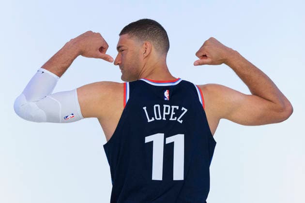 September 28, 2026, Inglewood, California, USA: Brook Lopez 11 during the Los Angeles Clippers Media Day on Monday September 28, 2026 at Intuit Dome in Inglewood, California. ARIANA RUIZ PI Inglewood USA - ZUMAp124 20260928_zaa_p124_104 Copyright: xArianaxRuizx