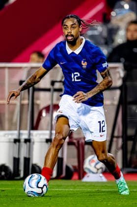 BRUSSELS: France forward Bradley Barcola during the UEFA Nations League match between Belgium and France at King Baudouin Stadium on September 28, 2026, in Brussels, Belgium. Photo by DeFodi Images
