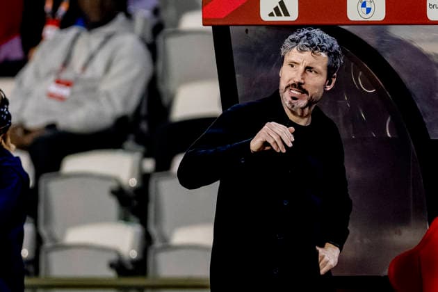 BRUSSELS, Belgium: Head coach Mark van Bommel during the UEFA Nations League match between Belgium and France at King Baudouin Stadium on September 28, 2026, in Brussels, Belgium. Photo by DeFodi Images
