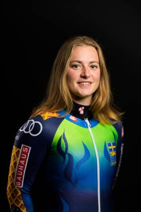 260928 Hanna Aronsson Elfman of the Swedish national alpine skiing team poses for a portrait on September 28, 2026, in Stockholm. Photo: Joel Marklund, BILDBYRAN. Code: JM JM0856 bbeng alpint alpine skiing Sweden portrait women  Copyright: JOELxMARKLUND BB260928JM170