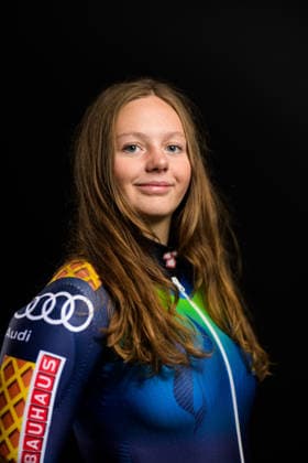 260928 Cornelia Öhlund of the Swedish national alpine skiing team poses for a portrait on September 28, 2026, in Stockholm. Photo by Joel Marklund. BILDBYRAN code JM JM0856 bbeng alpint alpine skiing Sweden portrait women  Copyright: JOELxMARKLUND BB260928JM184