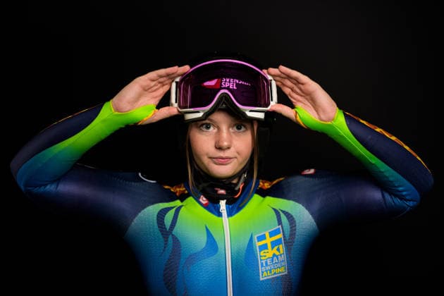 260928 Cornelia Öhlund of the Swedish national alpine skiing team poses for a portrait on September 28, 2026, in Stockholm. Photo by Joel Marklund. BILDBYRAN code JM JM0856 bbeng alpint alpine skiing Sweden portrait women  Copyright: JOELxMARKLUND BB260928JM187