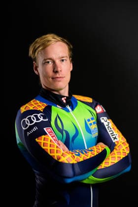 260928 Kristoffer Jakobsen of the Swedish national alpine skiing team poses for a portrait on September 28, 2026, in Stockholm. Photo: Joel Marklund. BILDBYRAN code: JM JM0856 bbeng alpine skiing Sweden portrait  Copyright: JOELxMARKLUND BB260928JM234