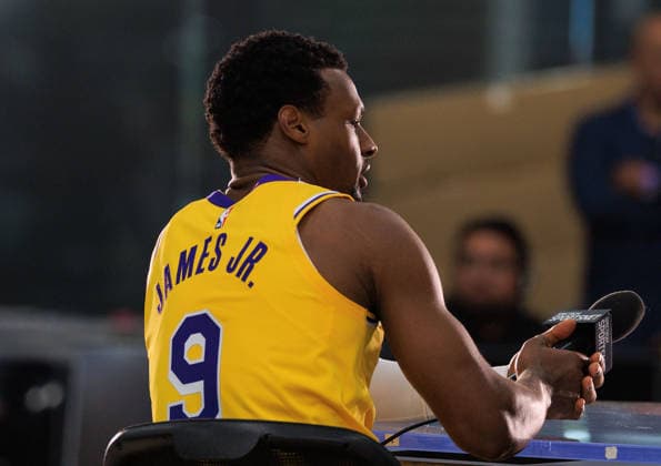 September 28, 2026, El Segundo, California, USA: Bronny James 9 of the Los Angeles Lakers at Media Day on Monday September 28, 2026 at the UCLA Health Training Center in El Segundo, California. JAVIER ROJAS PI El Segundo USA - ZUMAp124 20260928_zaa_p124_168 Copyright: xJavierxRojasx