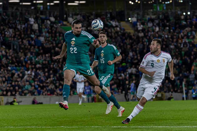 Northern Ireland v Hungary - UEFA Nations League 2026 27 Group B2 MD2 Ciaron Brown of Northern Ireland during the UEFA Nations League match at Windsor Park in Belfast, on September 28, 2026. Belfast United Kingdom  Copyright: xRobertxSzaniszlox originalFilename:szaniszlo-notitle260928_np5kP.jpg