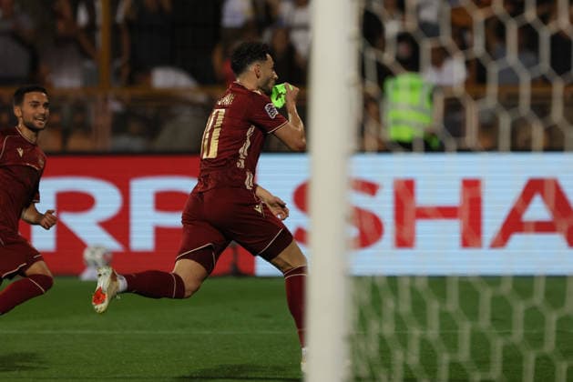 Armenia v Montenegro - UEFA Nations League 2026 27 League C Group C2 Eduard Spertsyan of Armenia during the UEFA Nations League 2026 27 League C Group C2 match at Vazgen Sargsyan Republican Stadium in Yerevan, Armenia, on September 28, 2026. Yerevan Armenia  Copyright: xGurgenxHakobyanx originalFilename:hakobyan-uefanati260928_npfji.jpg