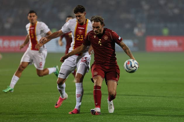 Armenia v Montenegro - UEFA Nations League 2026 27 League C Group C2 Georgii Arutiunian of Armenia and Dusan Vukovic of Montenegro during the UEFA Nations League 2026 27 League C Group C2 match at Vazgen Sargsyan Republican Stadium in Yerevan, Armenia, on September 28, 2026. Yerevan Armenia  Copyright: xGurgenxHakobyanx originalFilename:hakobyan-uefanati260928_npzYP.jpg