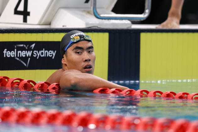 September 29, 2026, Sydney, Nsw, Australia: JOSHUA YONG looks on after competing in the MenÃ¢â‚¬â ¢s 100m breaststroke heats during the 2026 Australian Short Course Championships. Swimming 2026: Australian Short Course Championships  - ZUMAt173 20260929_zsp_t173_034 Copyright: xStephanexThomasx