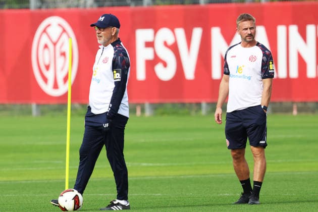 URS FISCHER, BENJAMIN HOFFMANN TRAINING 1 FSV MAINZ 05 MAINZ