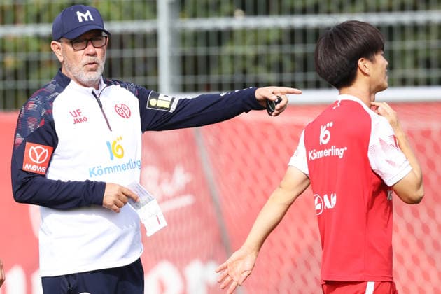 URS FISCHER, SOTA KAWASAKI TRAINING 1 FSV MAINZ 05 MAINZ