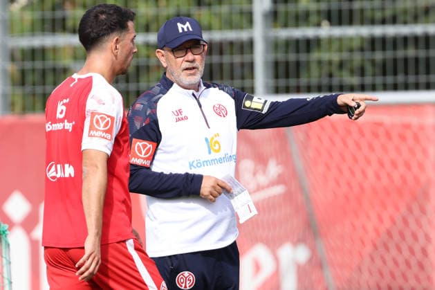JULIAN DERSTROFF, URS FISCHER, TRAINING 1 FSV MAINZ 05 MAINZ