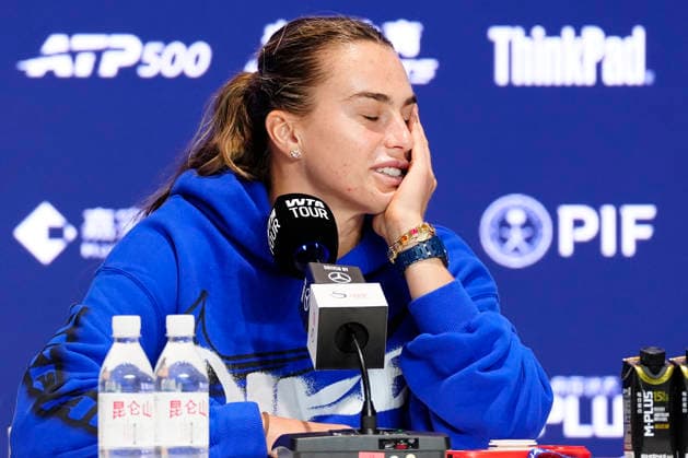 China Open media conference in Beijing, China - 29 Sept 2026 Aryna Sabalenka of Belarus attends a pre-tournament player media conference ahead of the China Open at the National Tennis Center. Beijing China Copyright: xPolyxFeix xSOPAxImagesx 20260929_2821_181