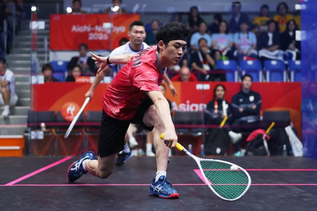 Renshi Makino (JPN), SEPTEMBER 29, 2026 - Squash : Men s team Pool D match at Nagoya Kinjo-Futo Arena during the Asian Games Aichi-Nagoya 2026 in Aichi, Japan. Noxthirdxpartyxsales  aflo_351878991 NaokixMoritax