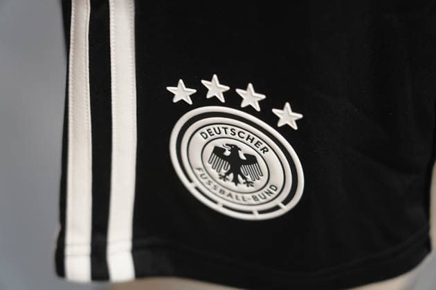 Current away jersey and the last Adidas jersey worn by the German national team before switching to Nike Herzo Base September 29, 2026 German National Team Nations League Preparation, Home Ground, HerzoBase, World of Adidas, Herzogenaurach