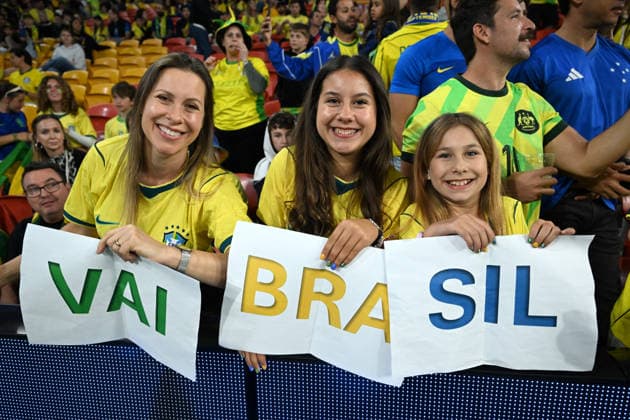 SOCCER AUSTRALIA BRAZIL, Fans are seen during the Queensland Football Series International Friendly, Länderspiel, Nationalmannschaft match between the Australian Socceroos and Brazil at Suncorp Stadium in Brisbane, Tuesday, September 29, 2026. ( NO ARCHIVING, EDITORIAL USE ONLY BRISBANE QUEENSLAND Australia  Copyright: xDARRENxENGLANDx 20260929148716840140