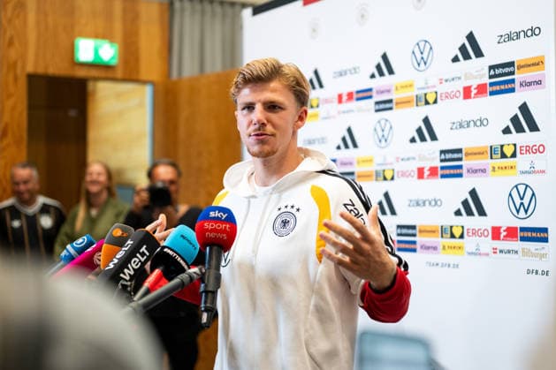 September 29, 2026, GER, Soccer, Men s, UEFA Nations League, Media Hour, DFB German National Team, Finn Jeltsch, Germany, Herzogenaurach, Adidas Basecamp, Halftime, Bayern, Germany Copyright: xNordphoto Memmlerx