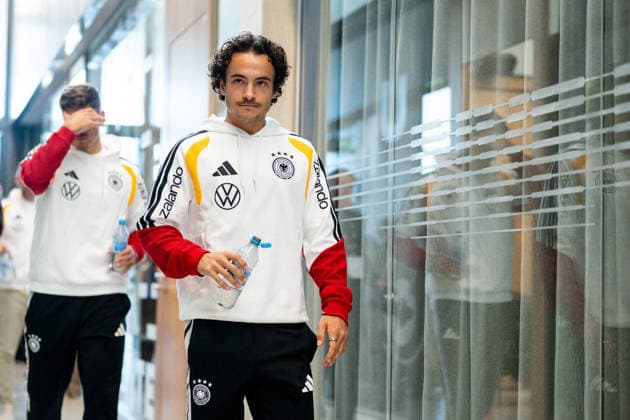 September 29, 2026, GER, Soccer, Men s, UEFA Nations League, Media Hour, DFB German National Team, Mika Baur, Germany, Herzogenaurach, Adidas Basecamp, Halftime, Bayern, Germany Copyright: xNordphoto Memmlerx