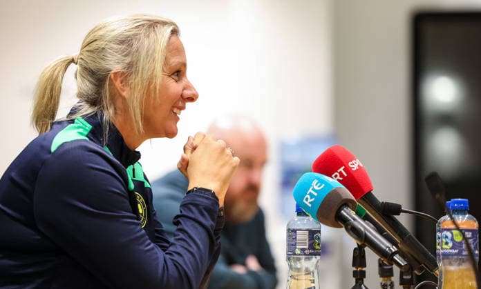 Republic of Ireland WNT Squad Announcement, FAI HQ, Abbotstown 29 9 2026 Head Coach Carla Ward Carla Ward 29 9 2026  Copyright: xx NE1L2090