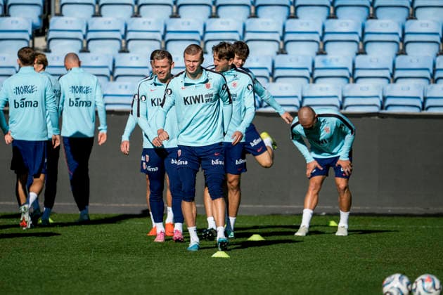The national team trains at Ullevaal, Oslo, September 29, 2026. Norway national team manager Stale Solbakken and the rest of the national team train at Ullevaal Stadium ahead of Thursday’s international soccer match between Wales and Norway in the Nations League. Photo: Beate Oma Dahle, NTB, Oslo, Norway. EDITORIAL USE ONLY. RESTRICTED USE BY BETTING COMPANIES  Copyright: xBeatexOmaxDahlex xNTBx