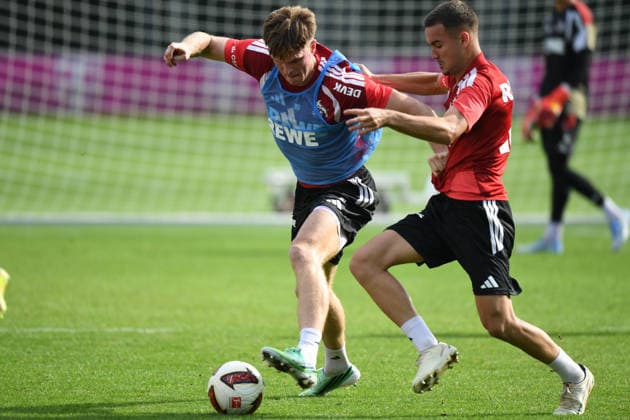 September 29, 2026, xophax, Soccer, Bundesliga 1, 1. FC Köln Training during the international break: Marius Bülter (left) and Etienne Borie (right), both of 1. FC Köln