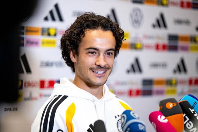 September 29, 2026, GER, Soccer, Men s, UEFA Nations League, Media Hour, DFB German National Team, Mika Baur, Germany, Herzogenaurach, Adidas Basecamp, Halftime, Bayern, Germany Copyright: xNordphoto Memmlerx