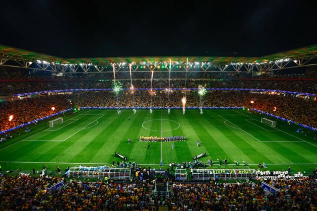 SOCCER AUSTRALIA BRAZIL, A general view is seen during the Queensland Football Series International Friendly, Länderspiel, Nationalmannschaft match between the Socceroos and Brazil at Suncorp Stadium in Brisbane, Tuesday, September 29, 2026. ( NO ARCHIVING, EDITORIAL USE ONLY  Copyright: xRUSSELLxFREEMANx 20260929150634232326