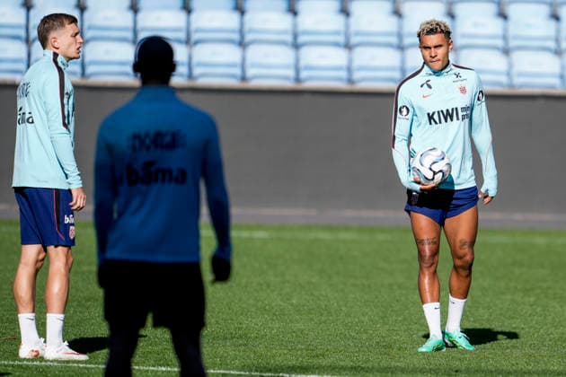 The national team trains at Ullevaal, Oslo, 20260929. Norway national team manager Stale Solbakken and the rest of the national team train at Ullevaal Stadium ahead of Thursday’s international soccer match between Wales and Norway in the Nations League. Photo: Beate Oma Dahle, NTB, Oslo, Norway. EDITORIAL USE ONLY. RESTRICTED USE FOR BETTING COMPANIES  Copyright: xBeatexOmaxDahlex xNTBx