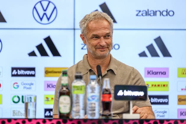 GER, Frankfurt, Press conference with Nia Künzer, Christian Wück, and Michael Urbansky, hybrid media session, DFB, start of the World Cup season, German national team, DFB Campus in Pictures: DFB Press Conference, press conference marking the start of the World Cup season for the German Women’s National Team and the U23 team at the DFB Campus. DFB DFL REGULATIONS PROHIBIT ANY USE OF PHOTOGRAPHS AS IMAGE SEQUENCES AND OR QUASI-VIDEO, September 29, 2026 Copyright: HMBxMedia HendrikxHamelau
