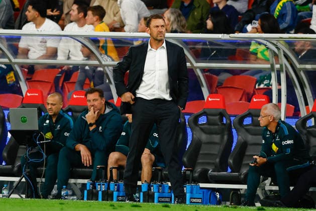 SOCCER AUSTRALIA BRAZIL, Tony Popovic, Head Coach of Australia is seen during the Queensland Football Series International Friendly, Länderspiel, Nationalmannschaft match between the Socceroos and Brazil at Suncorp Stadium in Brisbane, Tuesday, September 29, 2026. ( NO ARCHIVING, EDITORIAL USE ONLY  Copyright: xRUSSELLxFREEMANx 20260929129002690423