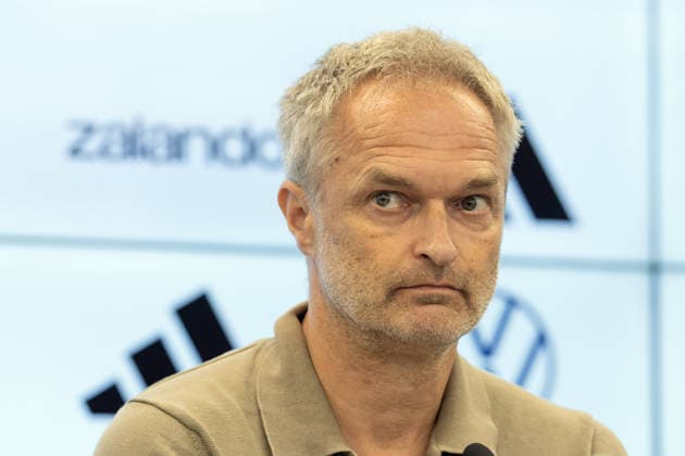 Women s National Team Roster Announcement: National Team Coach Christian Wück speaks during a press conference at the DFB Campus in Frankfurt am Main on September 29, 2026, Frankfurt am Main, Hesse, Germany, DFB Campus