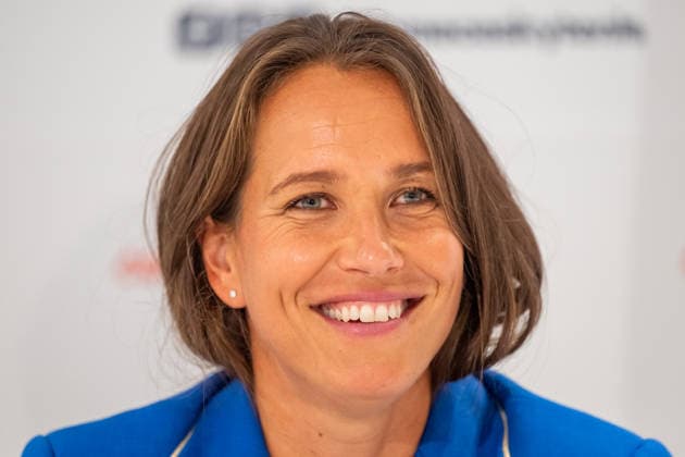 Non-playing captain of the Czech women s tennis team Barbora Strycova speaks at a press conference, PK, Pressekonferenz following Czech team s victory in the Billie Jean King Cup 2026, Prague, on September 29, 2026. (CTKxPhoto OndrejxDeml) CTKPhotoP2026092903969  CTKPhotoP2026092903969