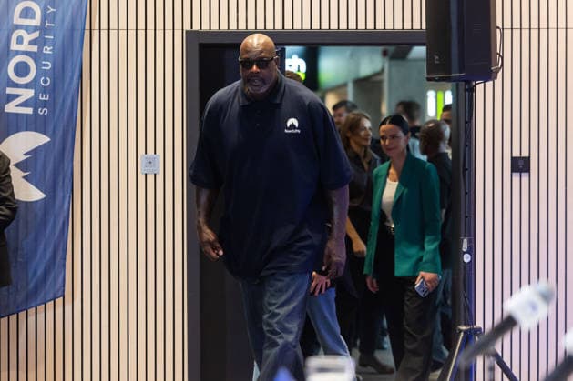 Tomas Okmanas and Eimantas Sabaliauskas, together with NBA legend and entrepreneur Shaquille O Neal, announced a new global partnership. Vilnius, September 29, 2026. Vilnius, Lithuania  Copyright: xPatricijaxAdamoviÄx
