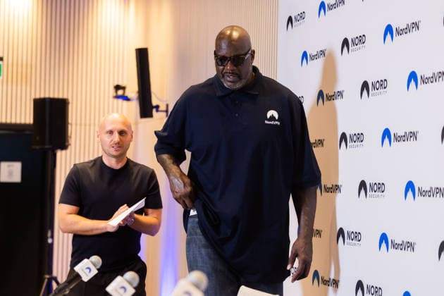 Tomas Okmanas and Eimantas Sabaliauskas, together with NBA legend and entrepreneur Shaquille O Neal, announced a new global partnership. Vilnius, September 29, 2026. Vilnius, Lithuania  Copyright: xPatricijaxAdamoviÄx